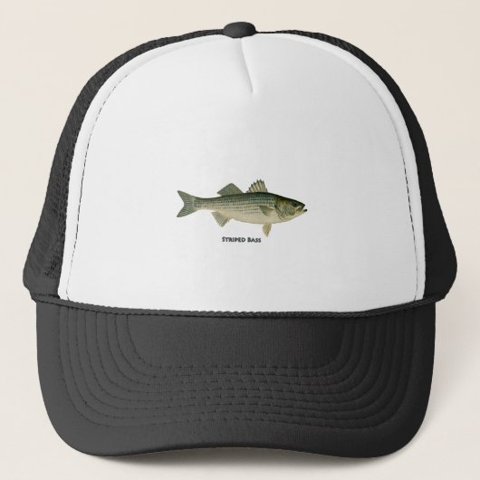 Striped Bass Logo Trucker Pet (Voorkant)