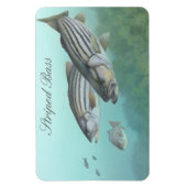 Striped Bass Painting Magnet Magneet (Verticaal)