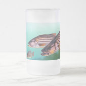 Striped Bass Swimming Matglas Bierpul (Center)