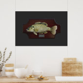 Striped Bass Trophy Plaque Poster (Keuken)