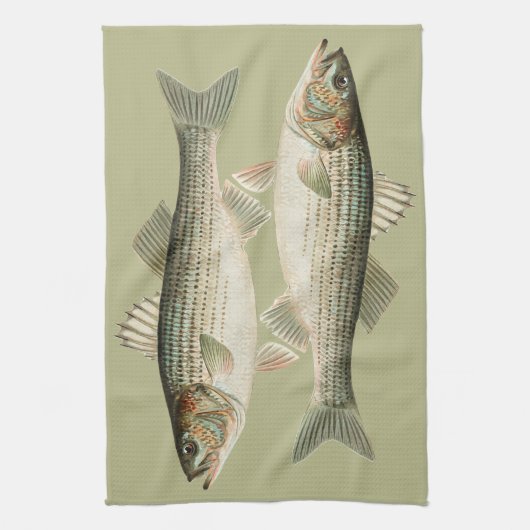Striped Bass Twins Towel Theedoek (Verticaal)