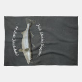 Striped Bass Vist ・ Custom Theedoek (Horizontaal)