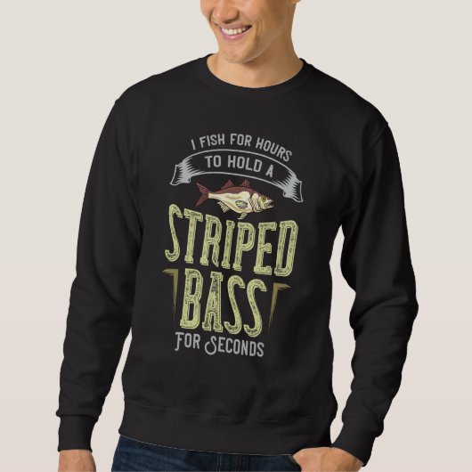 Striped Bass Vist Gift Rockfish Lures Trui (Voorkant)