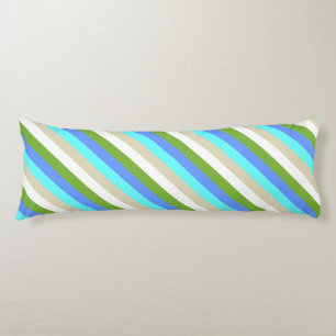 Striped Beach Colors of Sint Maarten Lichaamskussen