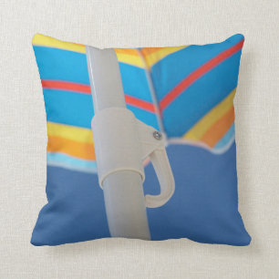 Striped Beach Umbrella Kussen