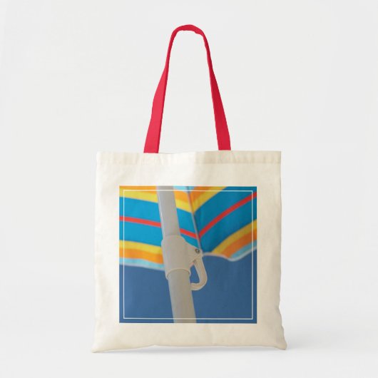 Striped Beach Umbrella Tote Bag (Voorkant)