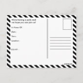 striped bekendmaking afstuderen 2013 uitnodiging briefkaart (Achterkant)