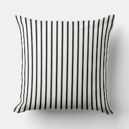 Striped Black and White Kussen