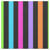 Striped Black en Multicolor Stof (Close Up)