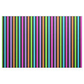 Striped Black en Multicolor Stof (Fat Quarter)