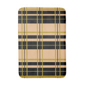 Striped Black en Roos Gold Badmat (Voorkant Verticaal)
