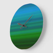 Striped Blend in blauw en groen Grote Klok (Hoek)