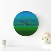 Striped Blend in blauw en groen Grote Klok (Huis)