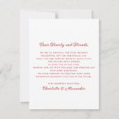 Striped Blue and Red Photo Thank You Card Kaart (Achterkant)