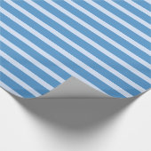 Striped Blue Cadeaupapier (Hoek)