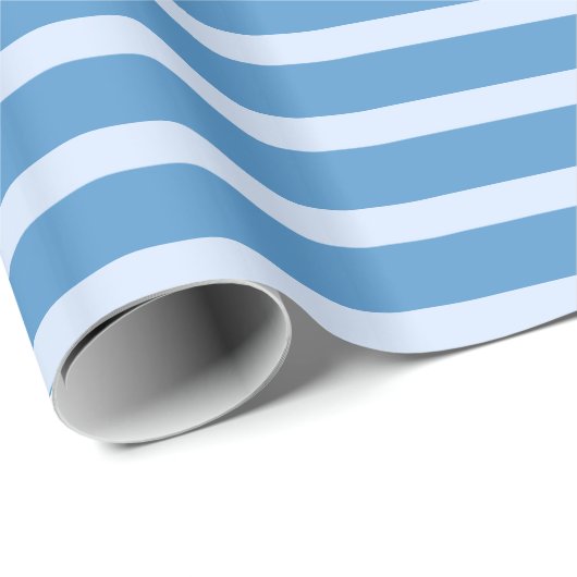 Striped Blue Cadeaupapier (Rol Hoek)
