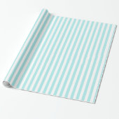 Striped blue en white paper cadeaupapier (Uitgerold)