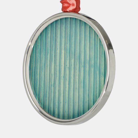 Striped Blue Lines Ceramic Ornament (Links)