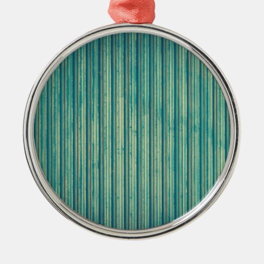 Striped Blue Lines Ceramic Ornament (Voorkant)