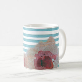 Striped Boho Chic Floral Pattern | Koffie-Mok Koffiemok