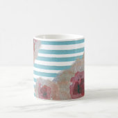 Striped Boho Chic Floral Pattern | Koffie-Mok Koffiemok (Center)