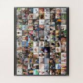 Striped Borders 80 Family Friends Photo Collage Legpuzzel (Verticaal)
