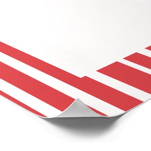 Striped Bow Coquette Bachelorette Weekend Welcome Poster (Hoek)