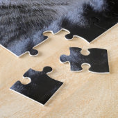 Striped Cat Jigzaag Puzzle Legpuzzel (Zijkant)