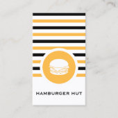 Striped Chic Hamburger Visitekaartje (Voorkant)