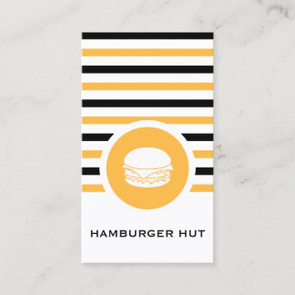 Striped Chic Hamburger Visitekaartje