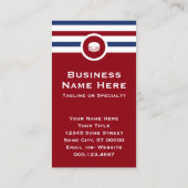 Striped Chic Hamburger Visitekaartje (Achterkant)