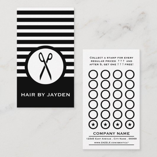 Striped Chic Loyalty Scissors (Voorkant / Achterkant)