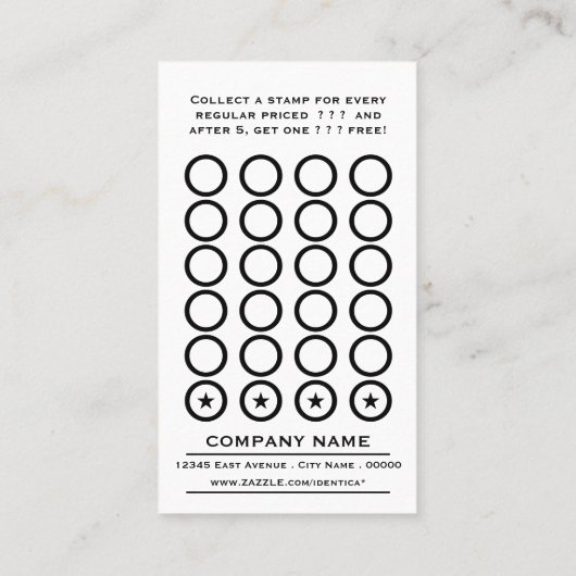 Striped Chic Loyalty Tree (Achterkant)