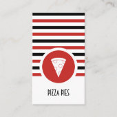 Striped Chic Pizza Slices Loyalty Punch (Voorkant)