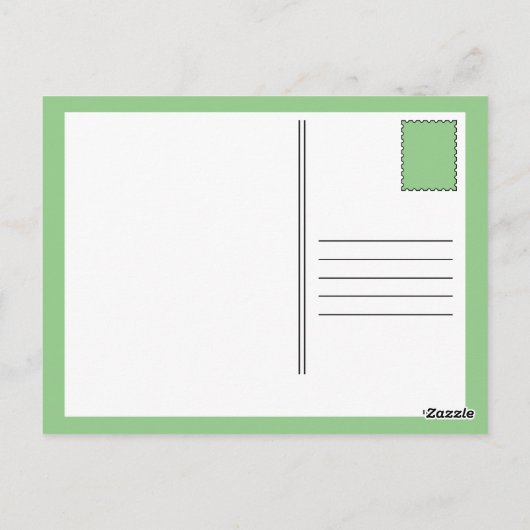 Striped Chic Skydiver Briefkaart (Achterkant)