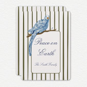 Striped Christmas Card Feestdagenkaart