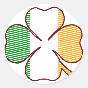Striped Clover Sticker