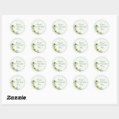 Striped Clovers  Ronde Sticker (Vel)