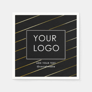 Striped Company Business Corporate Logo Black Servet