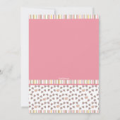 Striped Cowgirl Foto Hartelijk dank! Bedankkaart (Achterkant)