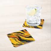 Striped design kartonnen onderzetters (Insitu)