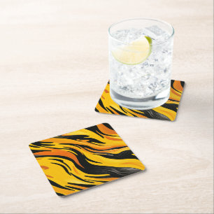 Striped design kartonnen onderzetters