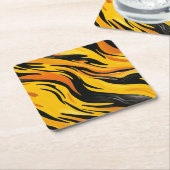 Striped design kartonnen onderzetters (Schuin)