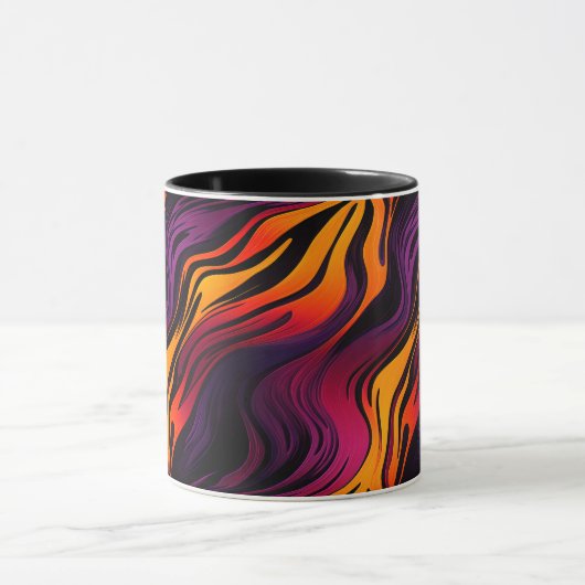 Striped design mok (Midden)