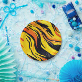 Striped design papieren bordje (Feest)