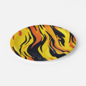 Striped design papieren bordje (Gekanteld)