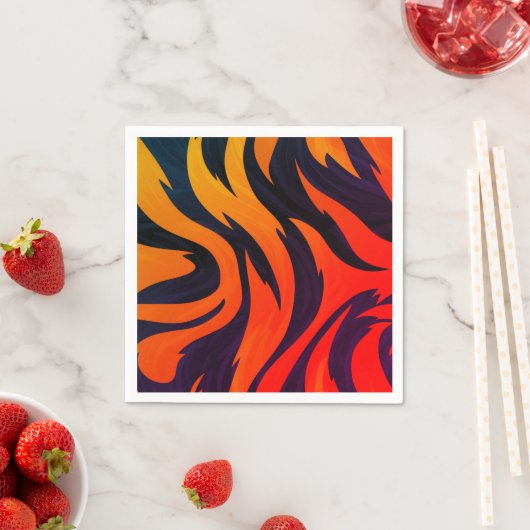 Striped design servet (Insitu)