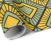 Striped Diamonds - Groen Cadeaupapier (Rol Hoek)