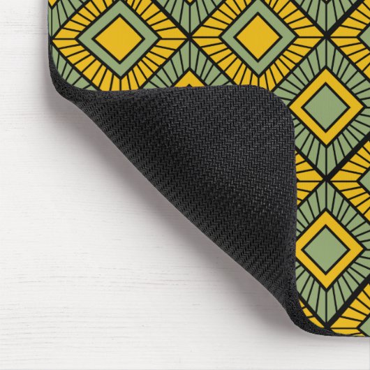 Striped Diamonds - Groen Muismat (Hoek)