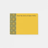 Striped Diamonds - Groen Post-it® Notes (Voorkant)